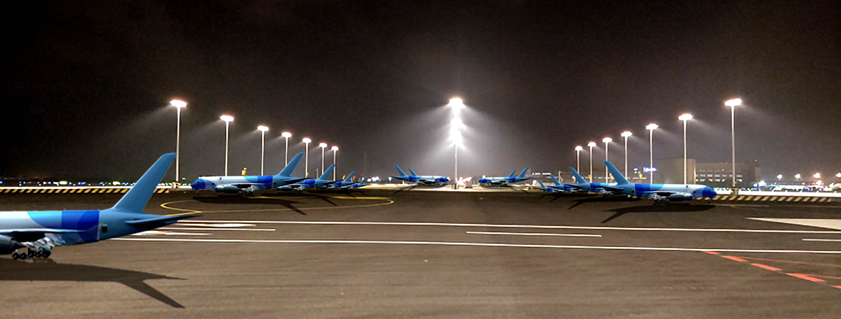 Necessidade de iluminação de aeroporto