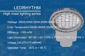 Soluciones de iluminación de mástil alto de alta potencia Ledrhythm - HMARS